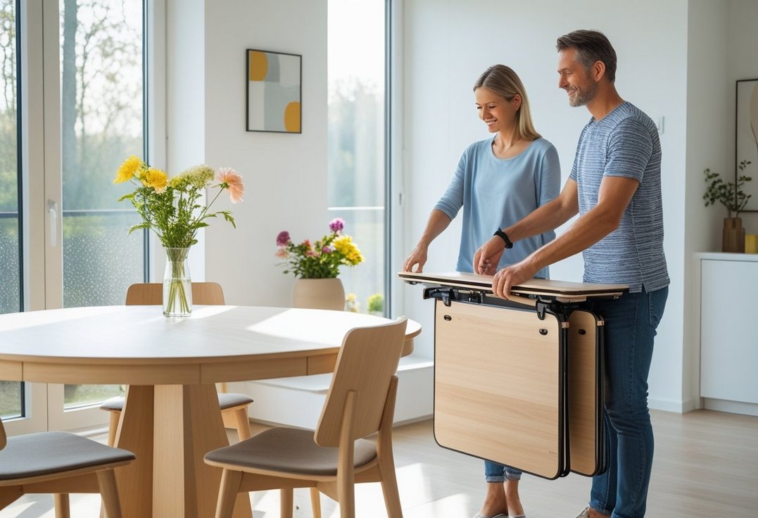 Sadan valger du det perfekte klapbord til dit runde spisebord Sadan valger du det perfekte klapbord til dit runde spisebord