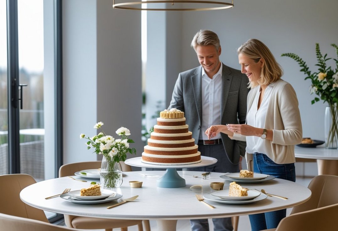 Sådan vælger du det perfekte lagkagefad til runde borde